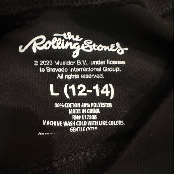 New Rolling Stones T Shirt L Womens 1981 North America Tour Rock & Roll Band - Picture 3 of 9